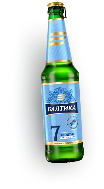 Балтика 7 в стекле